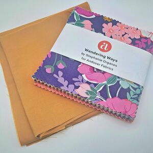 Quilting Cotton Fabric Charms Bundle Wandering Ways by Stephanie Organes Sewing
